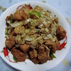 白菜炖豆泡的做法