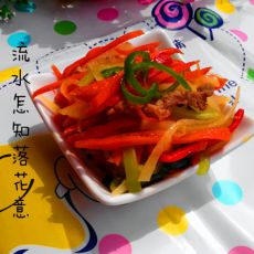 红萝卜莴笋炒肉的做法 红萝卜莴笋炒肉的做法