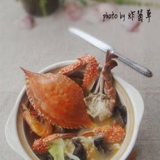 如何让冻蟹最大程度保留鲜味【海蟹蔬菜煲】的做法 如何让冻蟹最大程度保留鲜味【海蟹蔬菜煲】的做法