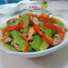 莴笋条炒肉丝的做法