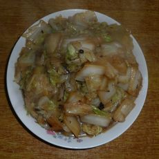 家常炒白菜的做法