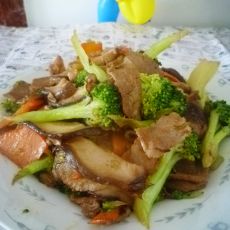 肉炒香菇西兰花的做法 肉炒香菇西兰花的做法
