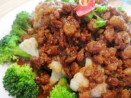 孜然肉沫烩双花的做法