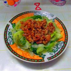 肉末拌生菜的做法 肉末拌生菜的做法