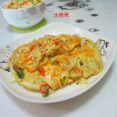 白菜丝煎蛋的做法 白菜丝煎蛋的做法