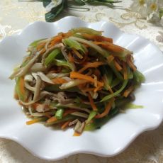莴笋小炒杏鲍菇的做法
