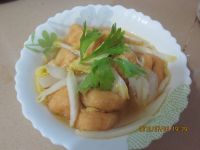 油豆腐炖白菜的做法
