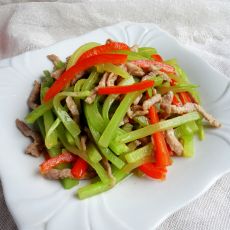 莴笋炒肉丝的做法
