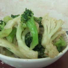 双色花菜的做法