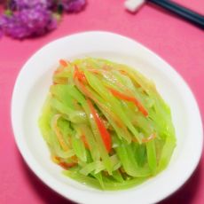 蒜香莴笋丝的做法 蒜香莴笋丝的做法
