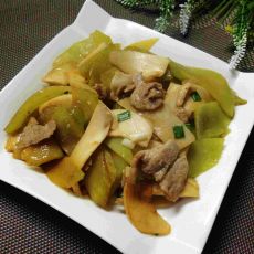 莴笋杏鲍菇炒肉片的做法 莴笋杏鲍菇炒肉片的做法