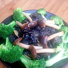 素炒茶树菇的做法