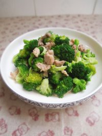 西兰花肉末的做法