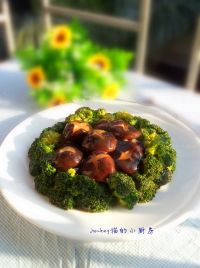 西兰花烧鲜香菇的做法