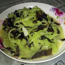莴笋丝炒木耳的做法 莴笋丝炒木耳的做法