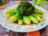 卤水浇青菜的做法