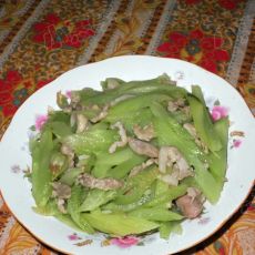 莴笋炒肉丝 的做法 莴笋炒肉丝 的做法