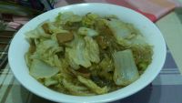 肉片粉条炖白菜的做法