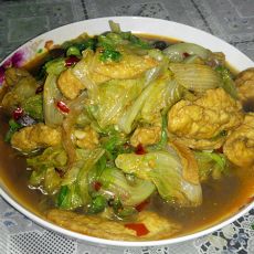 生菜烩素鱼的做法