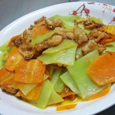 双色肉片的做法 双色肉片的做法