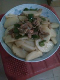 山药炒肉的做法