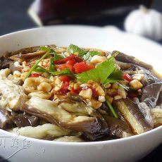手撕蒜泥茄条的做法