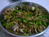 肉沫盖茄子的做法