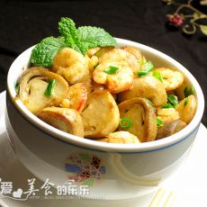 草菇炒虾仁的做法