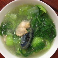 芥菜瘦肉皮蛋汤的做法
