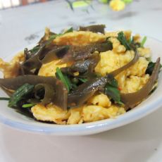 海带丝炒蛋的做法