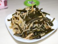 海带绿豆芽的做法