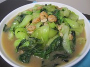 蒜香虾仁油菜的做法