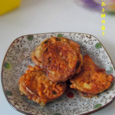 香煎茄子鲜肉盒子的做法