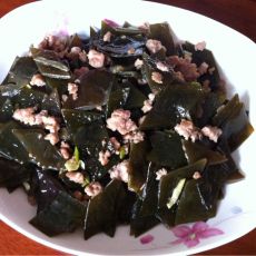 肉末海带根的做法 肉末海带根的做法