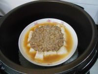 虾仁肉末蒸豆腐的做法