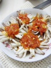 菊花茄的做法