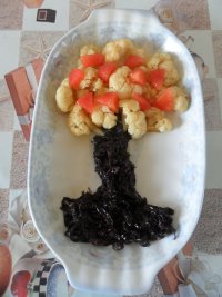 菜花紫菜的做法