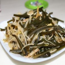 海带绿豆芽的做法