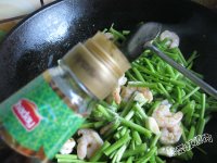 空心菜梗炒虾仁的做法
