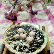 肉丸紫菜蛋花汤的做法 肉丸紫菜蛋花汤的做法