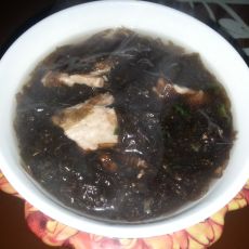 紫菜肉片汤的做法