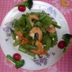 芹菜炒虾仁的做法