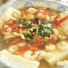 虾仁蒸豆腐的做法 虾仁蒸豆腐的做法