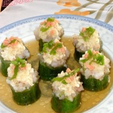 蒜蓉虾肉蒸丝瓜的做法 蒜蓉虾肉蒸丝瓜的做法