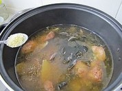 海带豆干炖烤鸭的做法