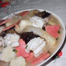蹄筋烩三鲜的做法