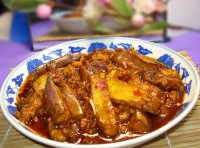 豆瓣酱烩茄子的做法