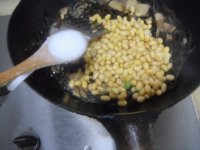 肉片熬海带黄豆冻豆腐的做法
