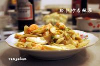 虾仁炒杏鲍菇的做法