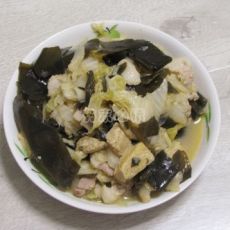 海带炖冻豆腐的做法